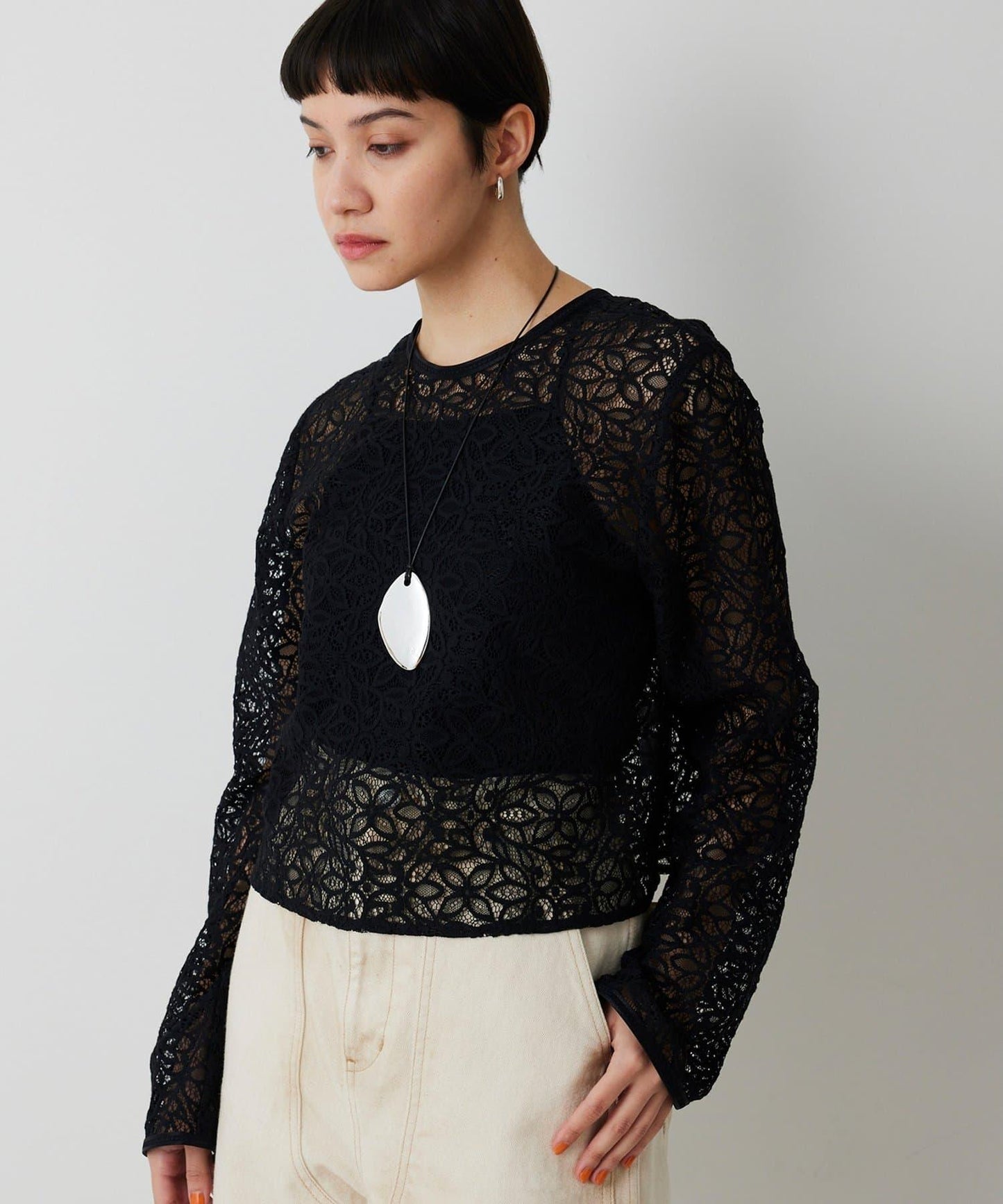 【THE PAUSE】植物花卉蕾絲襯衫