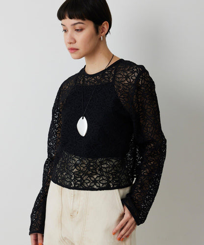 【THE PAUSE】植物花卉蕾絲襯衫