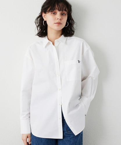 【THE PAUSE】口袋刺繡襯衫