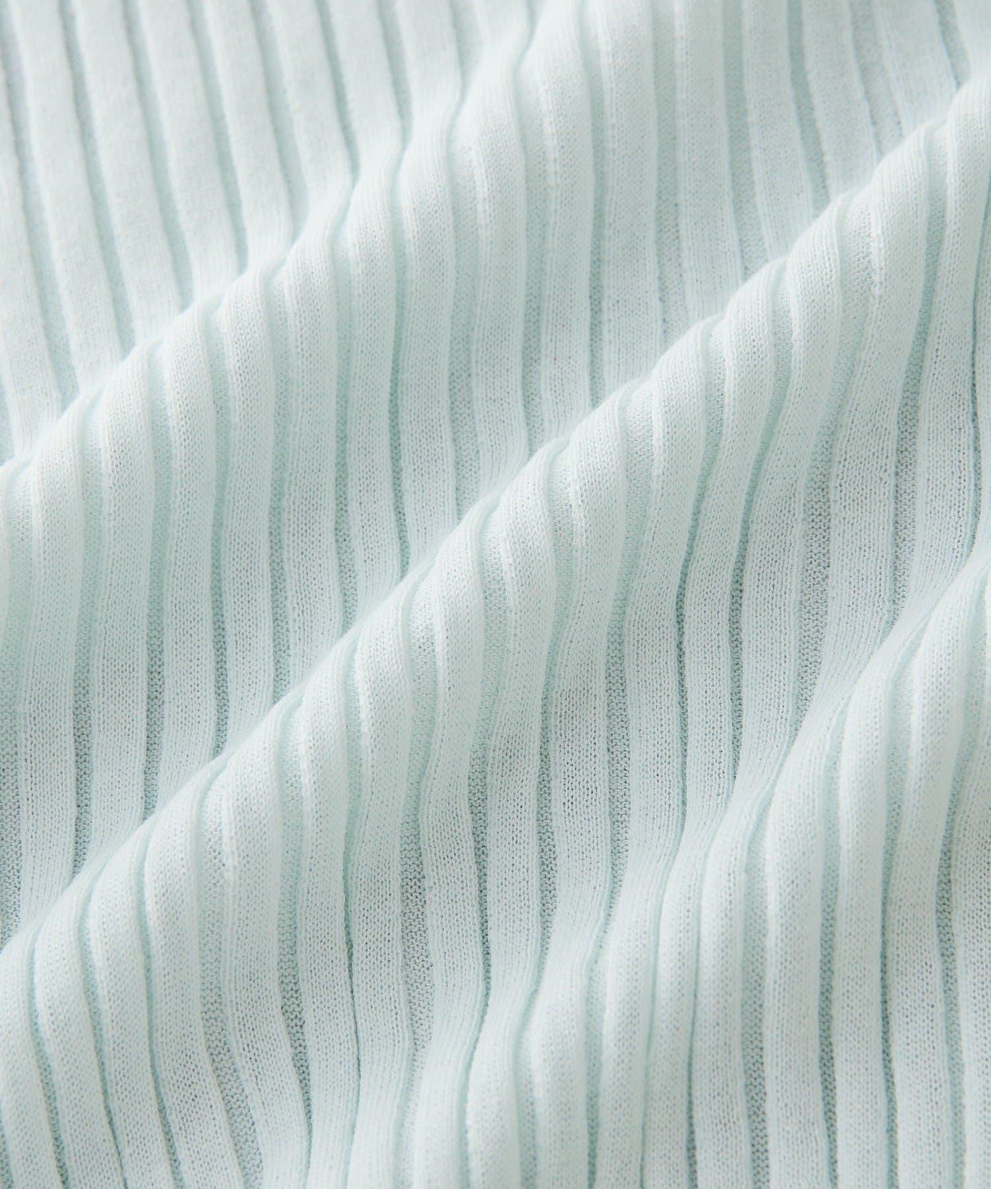 【層疊風袖口】透視袖口羅紋針織衫