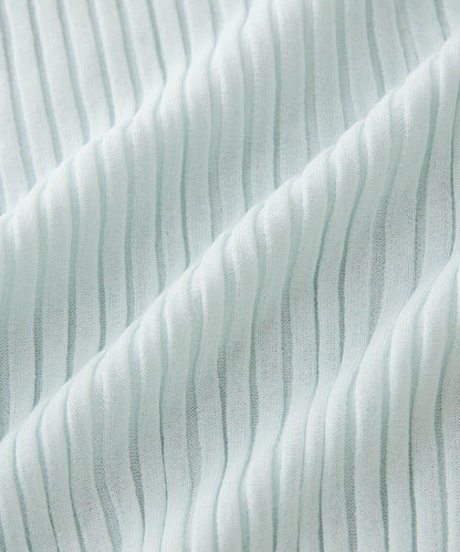 【層疊風袖口】透視袖口羅紋針織衫