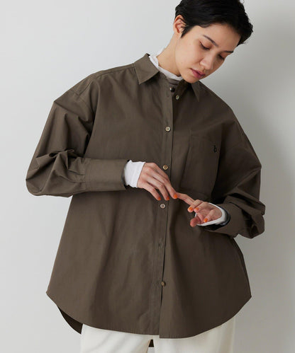 【THE PAUSE】口袋刺繡襯衫