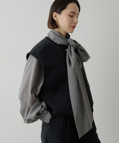 【THE PAUSE】花呢短款馬甲