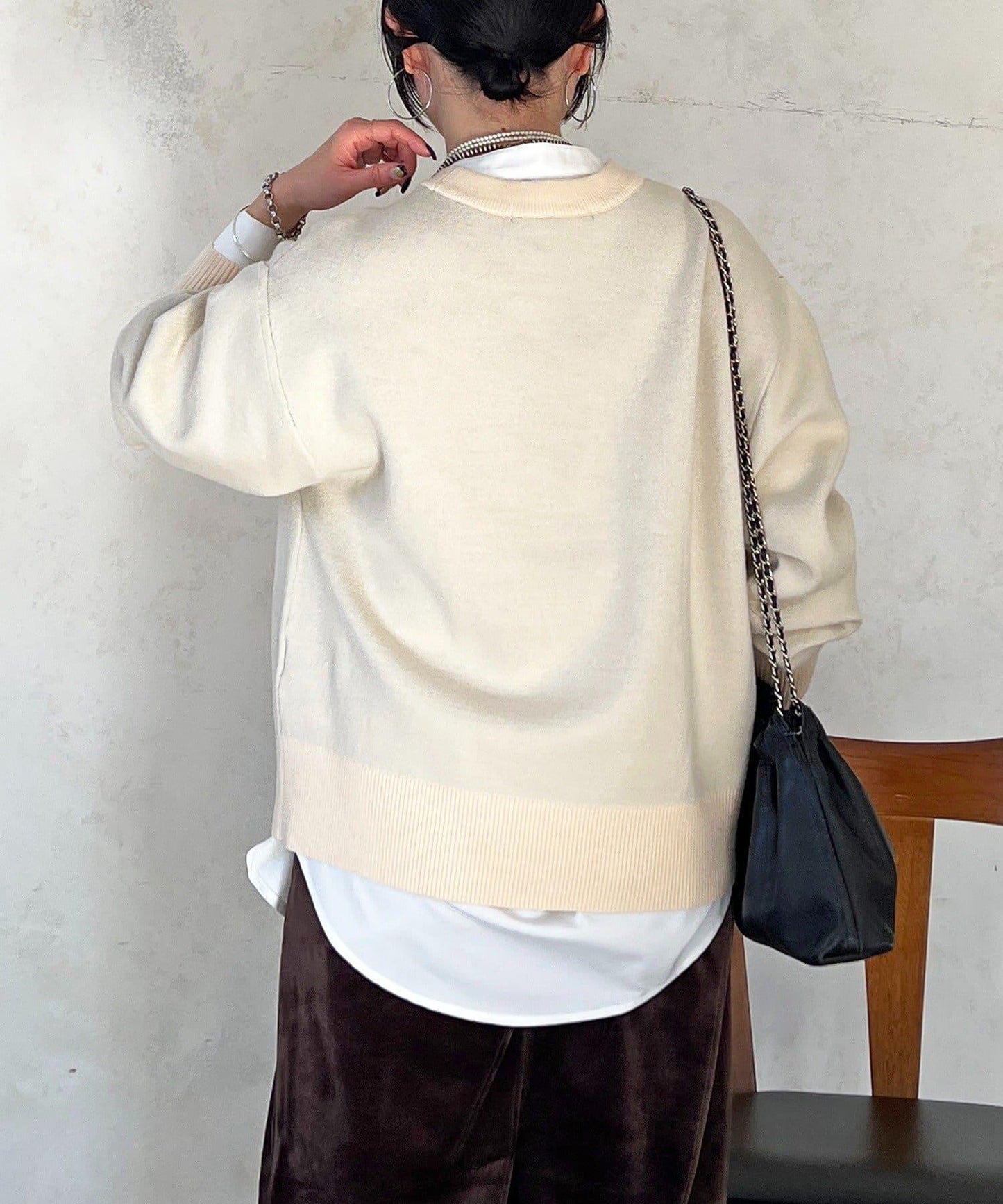 Logo針織衛衣套頭衫