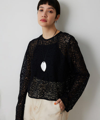 【THE PAUSE】植物花卉蕾絲襯衫