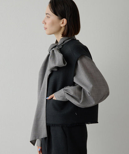 【THE PAUSE】花呢短款馬甲