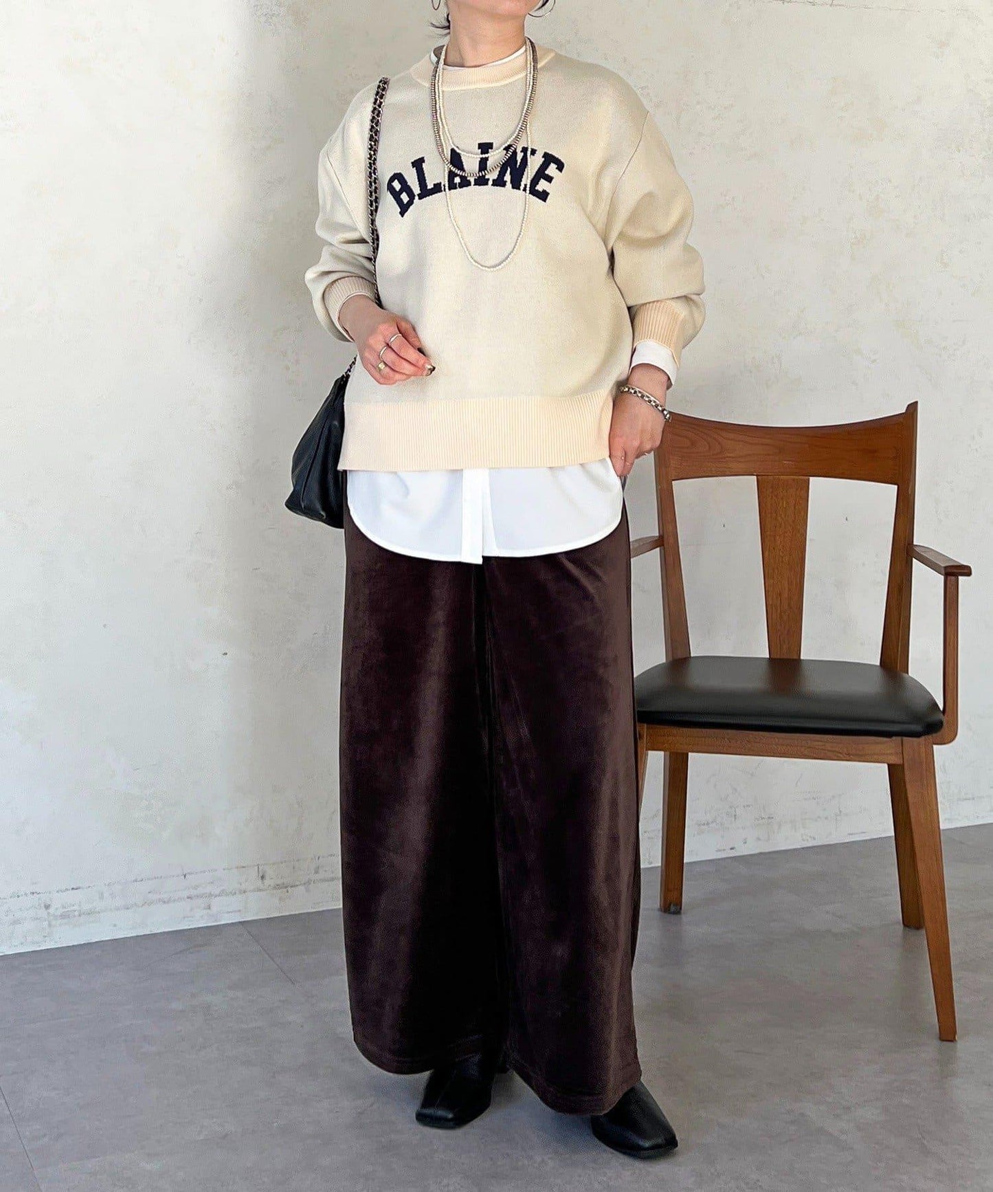 Logo針織衛衣套頭衫