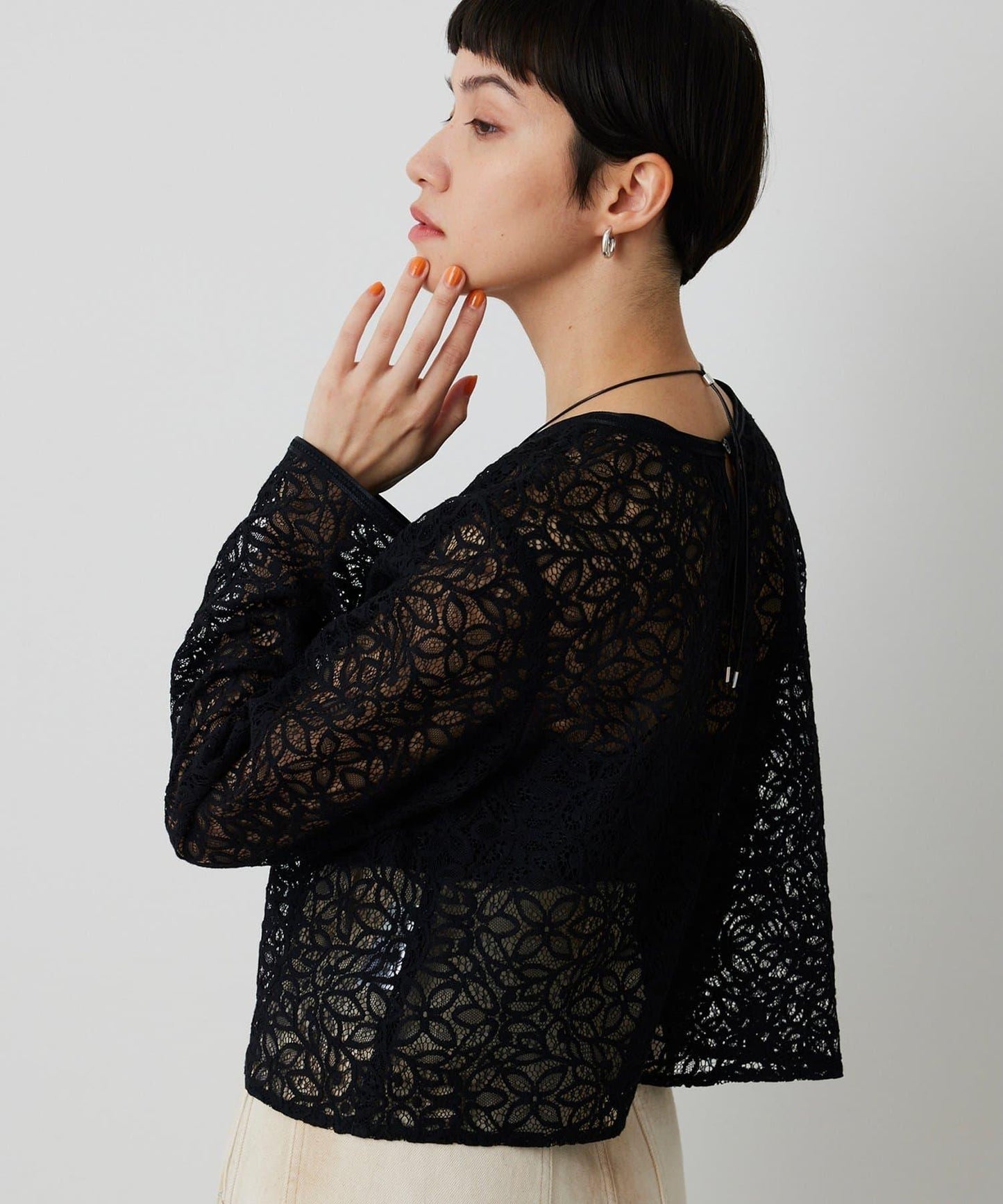 【THE PAUSE】植物花卉蕾絲襯衫