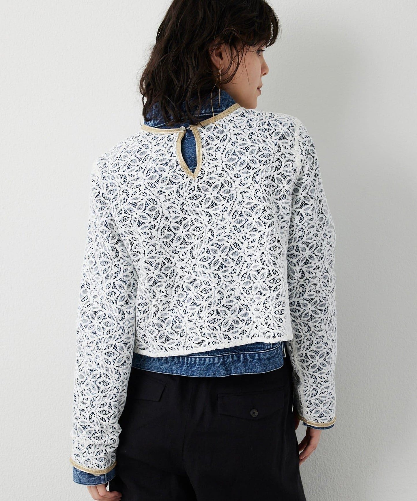 【THE PAUSE】植物花卉蕾絲襯衫