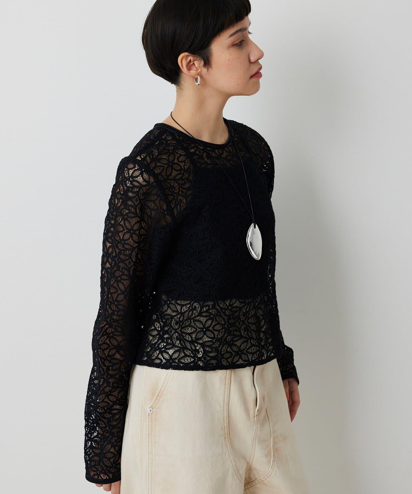 【THE PAUSE】植物花卉蕾絲襯衫