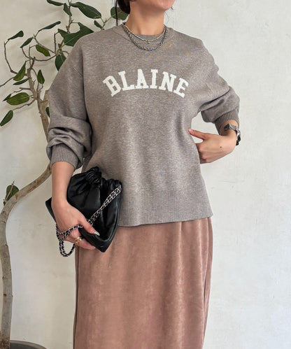 Logo針織衛衣套頭衫