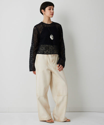 【THE PAUSE】植物花卉蕾絲襯衫