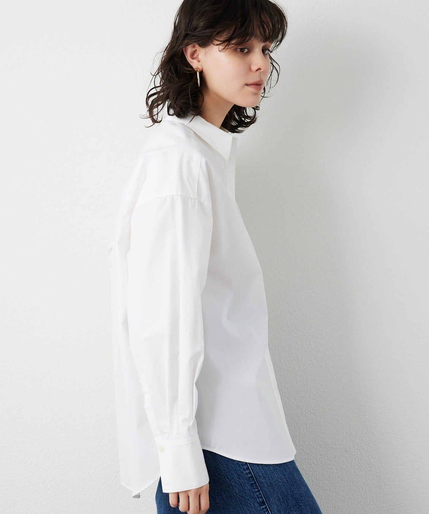 【THE PAUSE】口袋刺繡襯衫