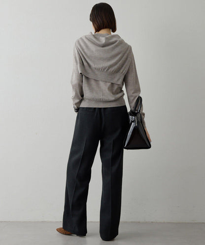 【THE PAUSE】斜紋褶皺長褲