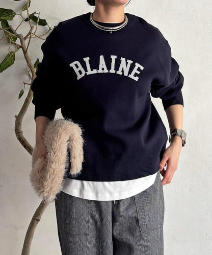 Logo針織衛衣套頭衫