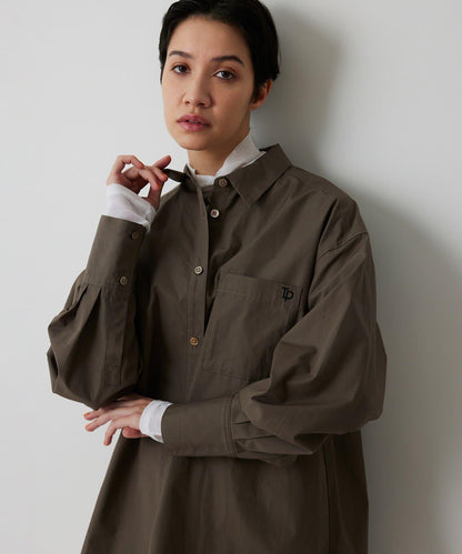 【THE PAUSE】口袋刺繡襯衫