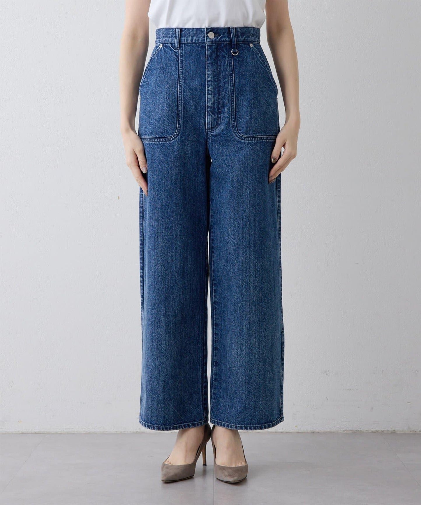 【THE PAUSE】牛仔工裝褲