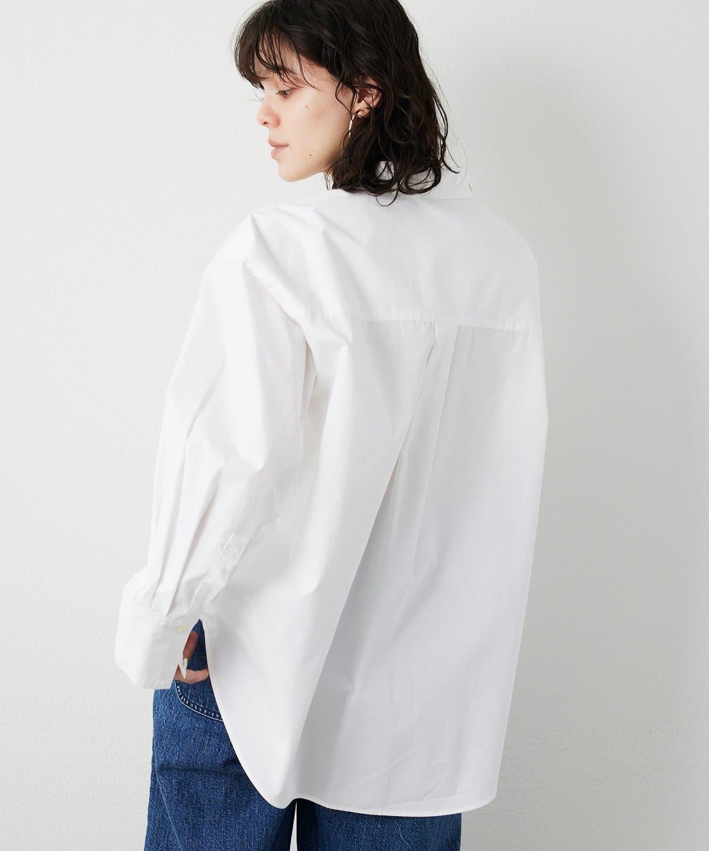 【THE PAUSE】口袋刺繡襯衫