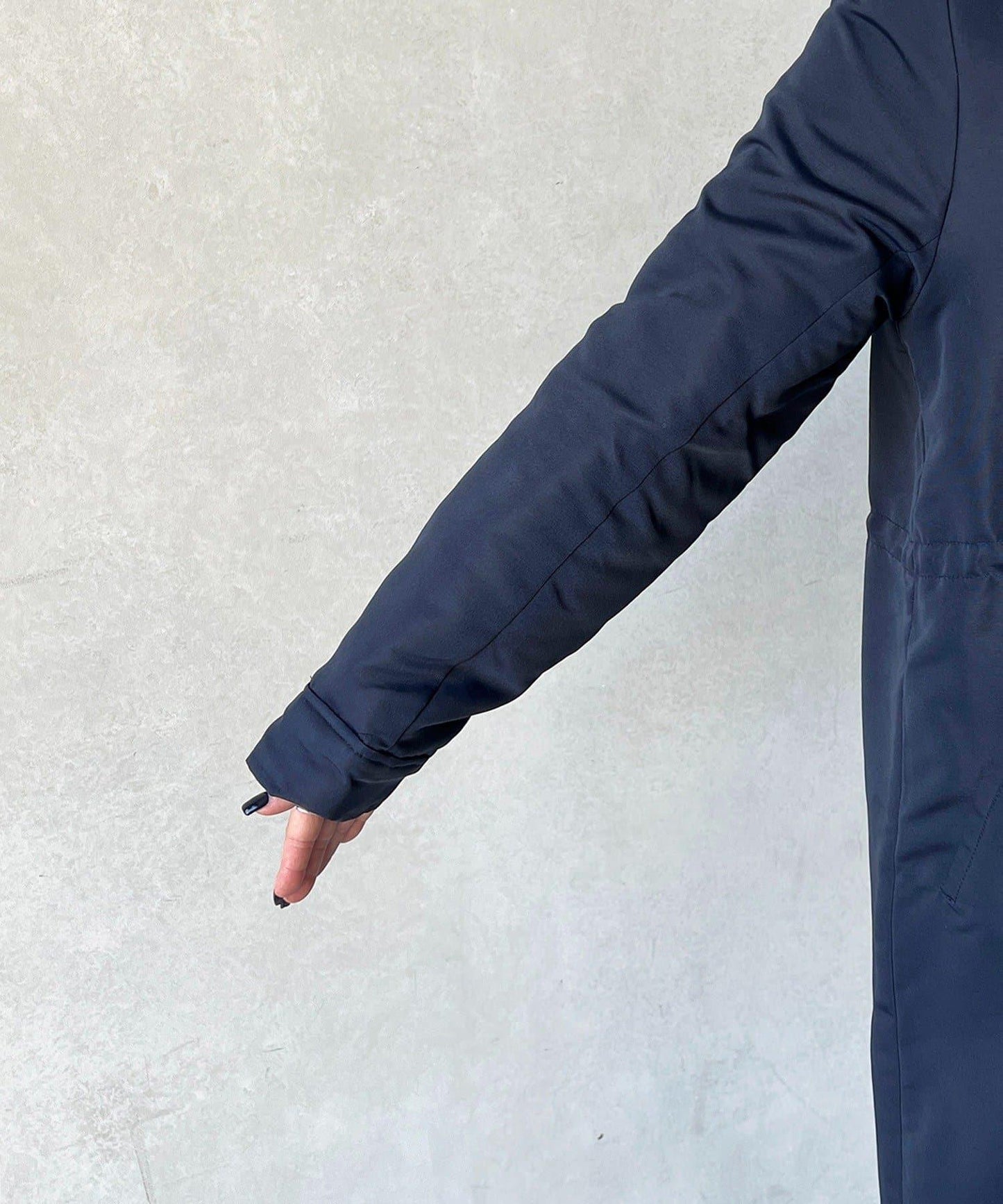 可拆卸毛領大衣