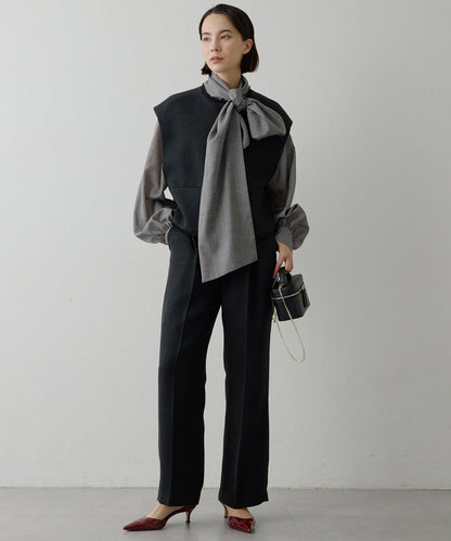 【THE PAUSE】花呢短款馬甲