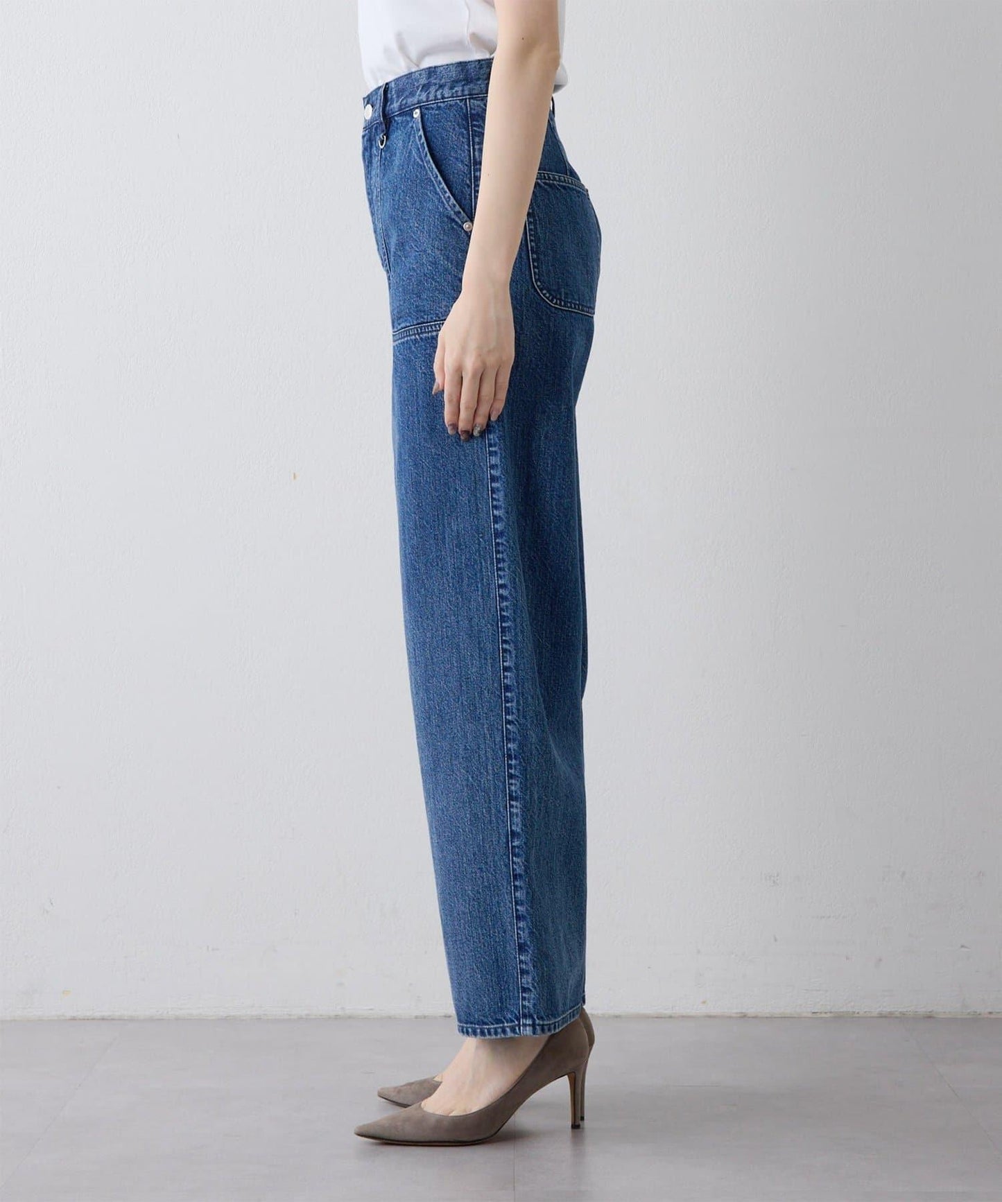 【THE PAUSE】牛仔工裝褲