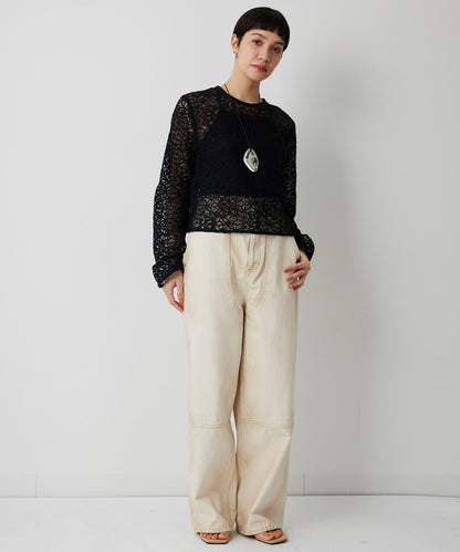 【THE PAUSE】植物花卉蕾絲襯衫