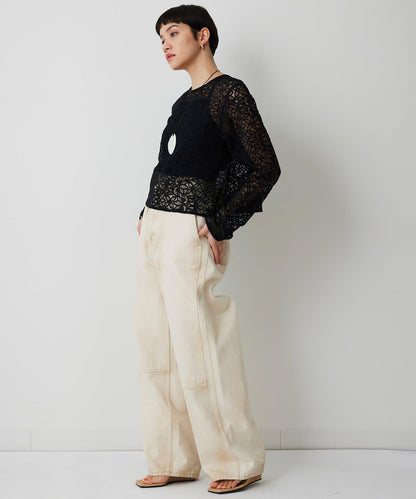 【THE PAUSE】植物花卉蕾絲襯衫