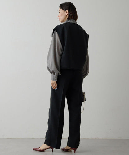 【THE PAUSE】斜紋褶皺長褲