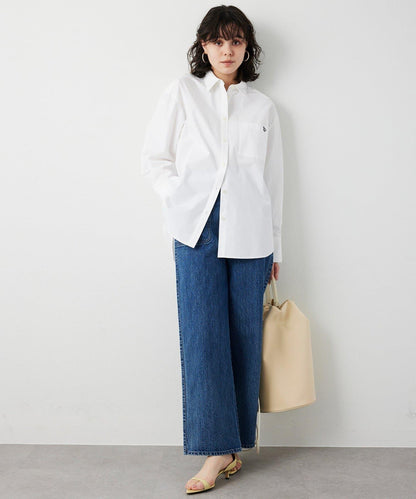 【THE PAUSE】口袋刺繡襯衫