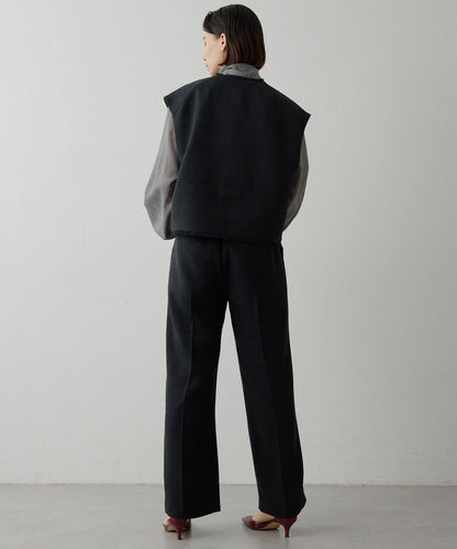 【THE PAUSE】斜紋褶皺長褲