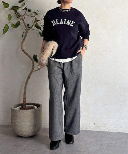 Logo針織衛衣套頭衫