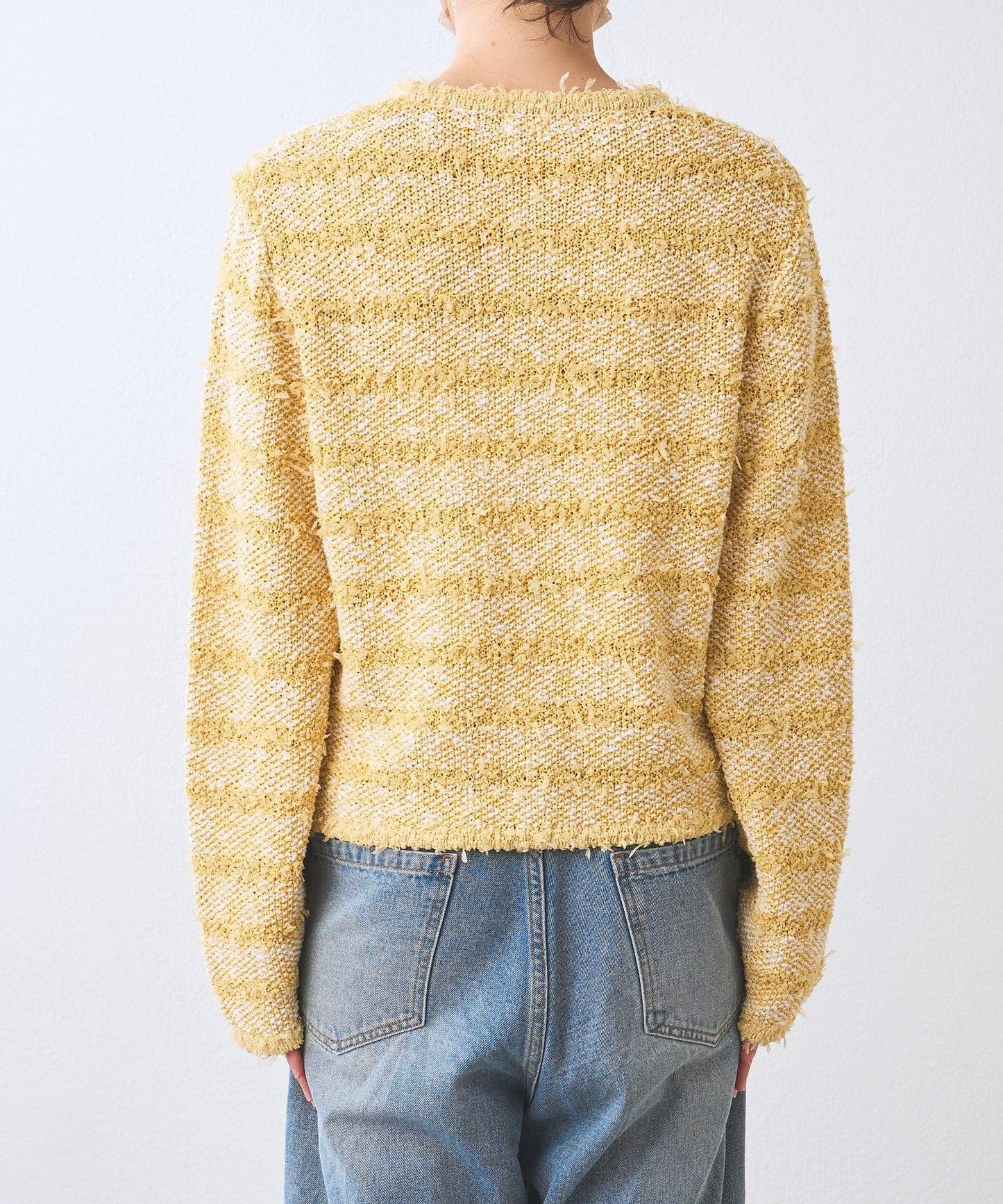 【優雅感】粗花呢短款開衫