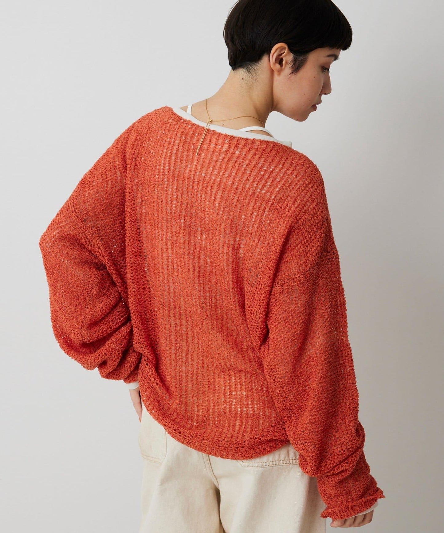 【THE PAUSE】網眼套頭衫