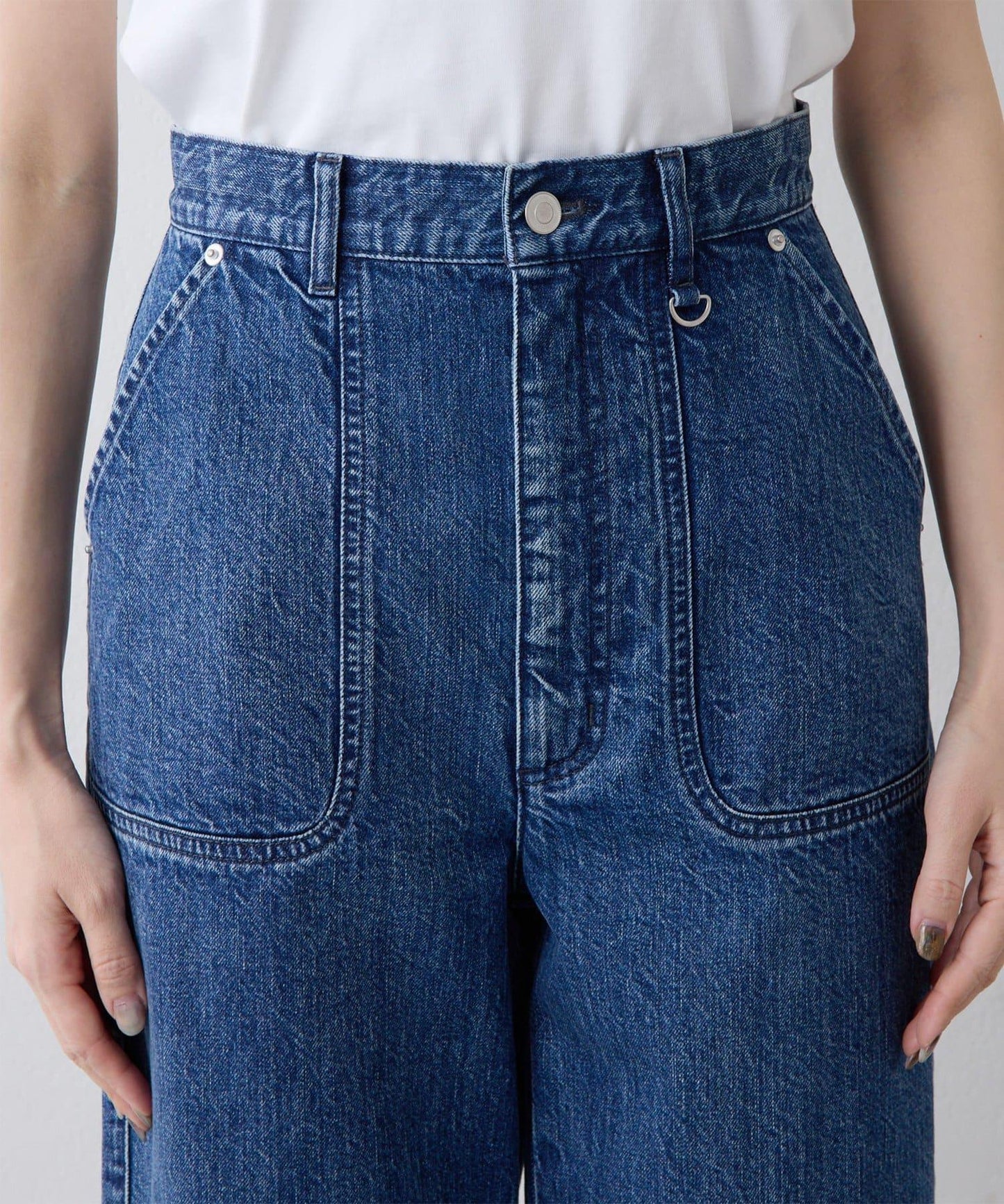 【THE PAUSE】牛仔工裝褲