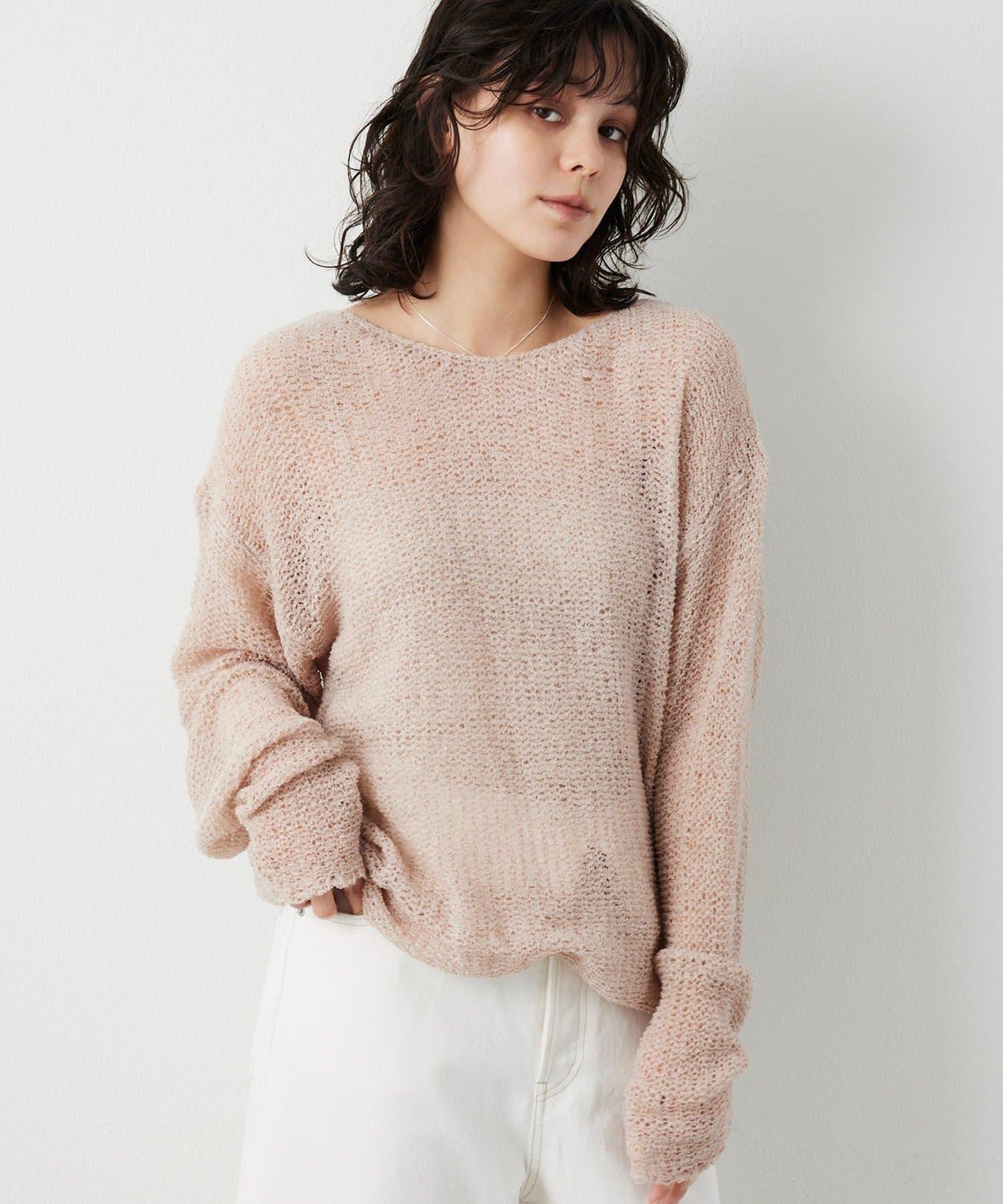 【THE PAUSE】網眼套頭衫