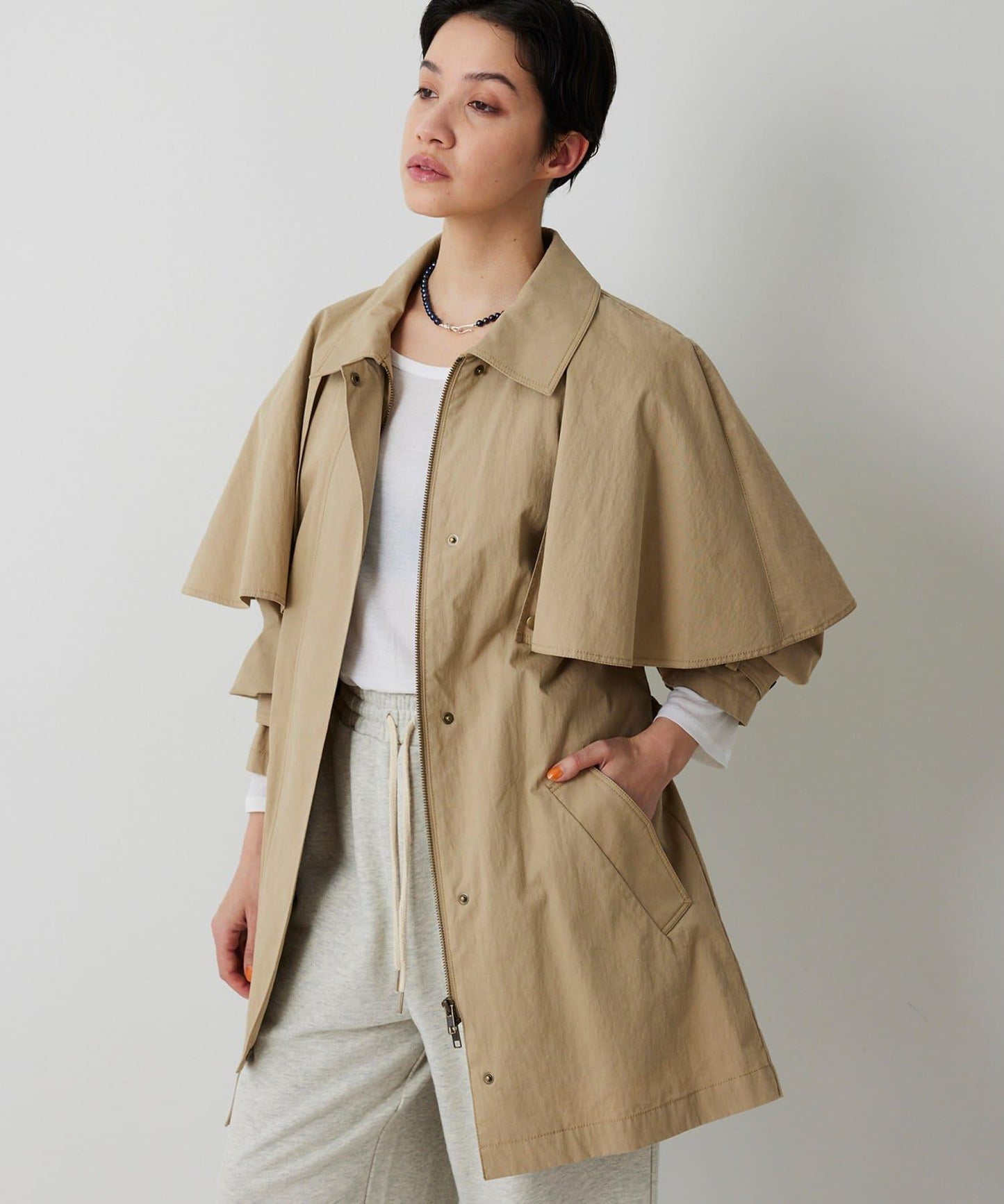 【THE PAUSE】斗篷大衣