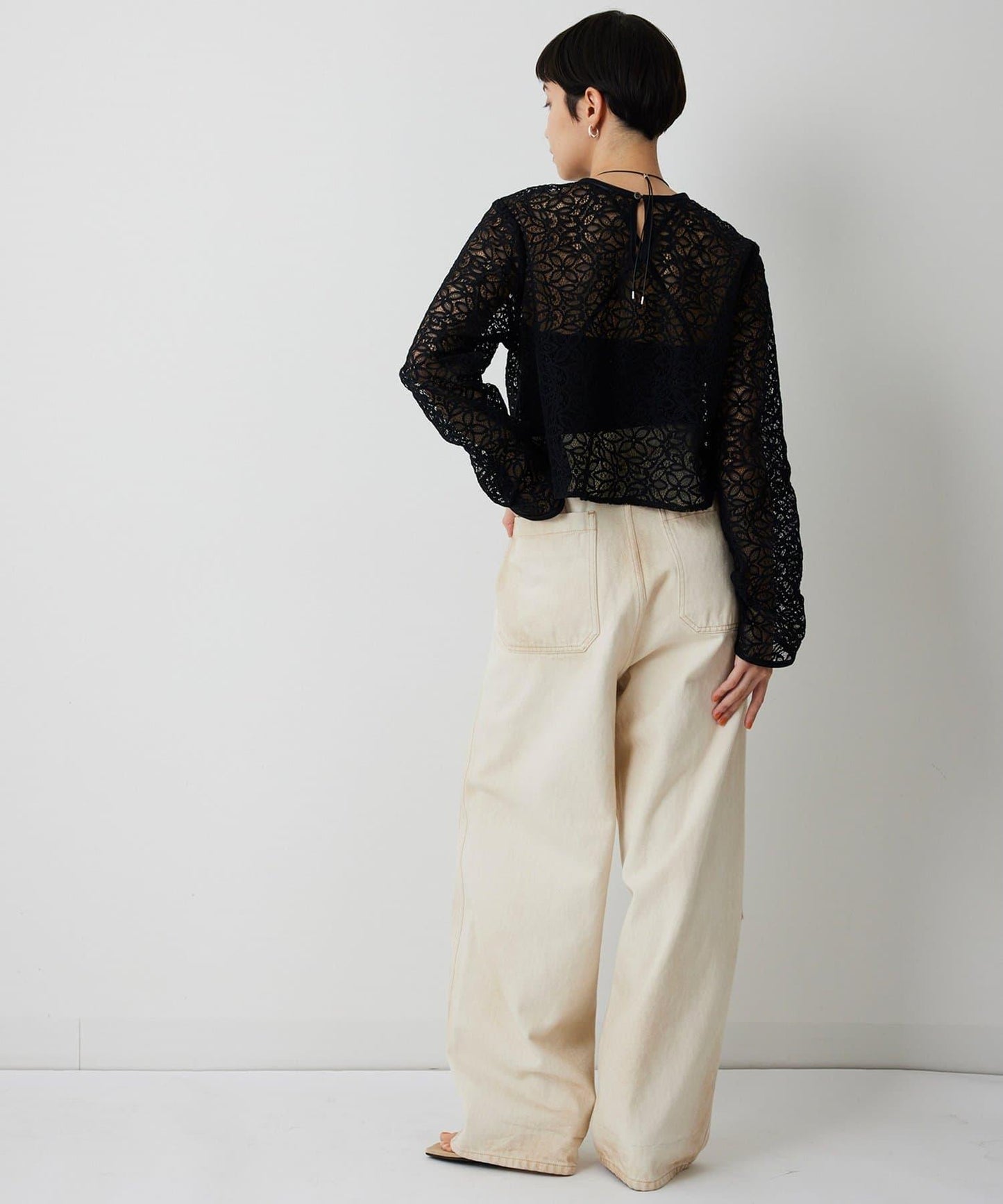 【THE PAUSE】植物花卉蕾絲襯衫