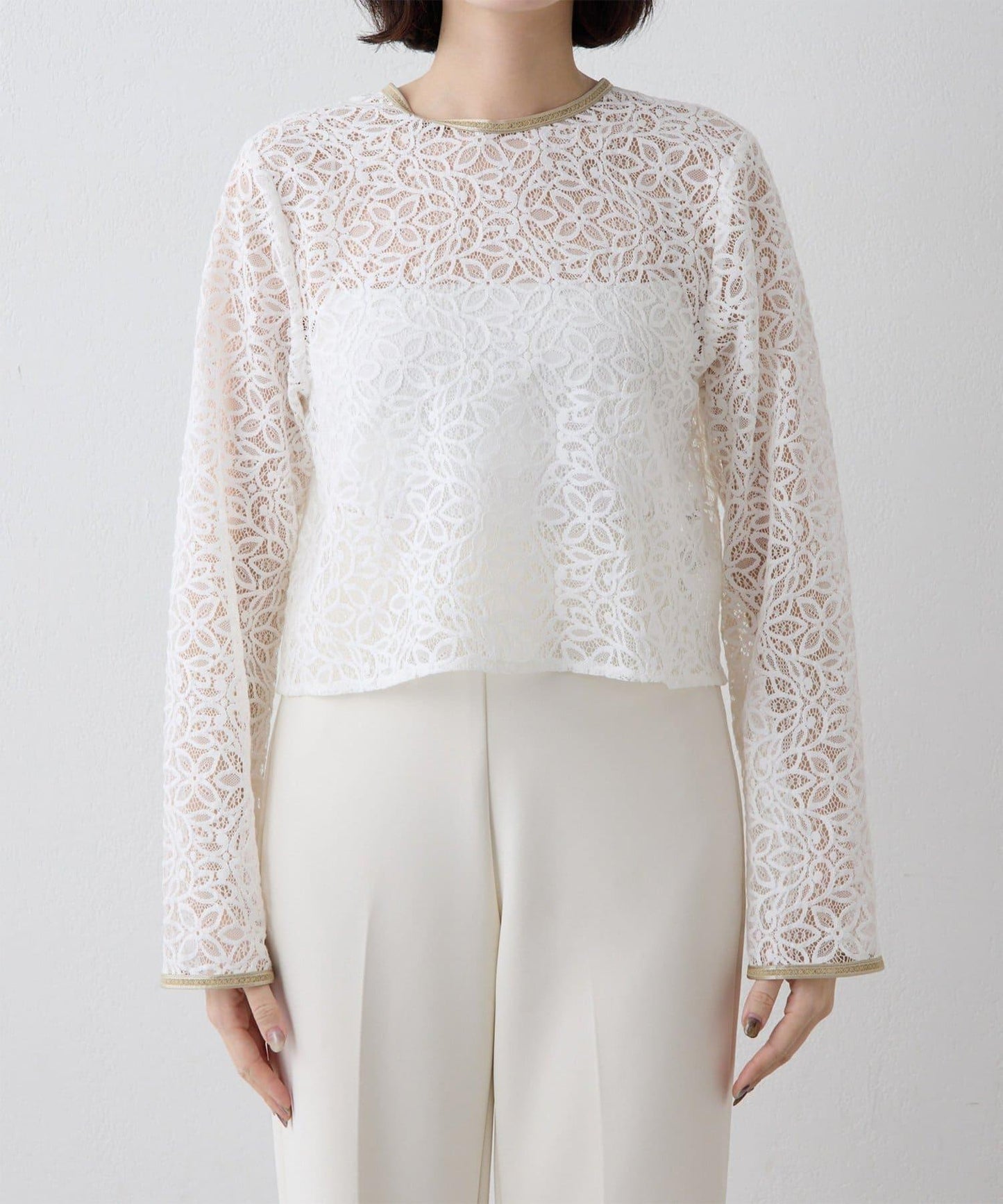 【THE PAUSE】植物花卉蕾絲襯衫