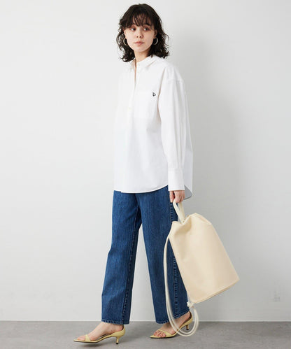 【THE PAUSE】口袋刺繡襯衫