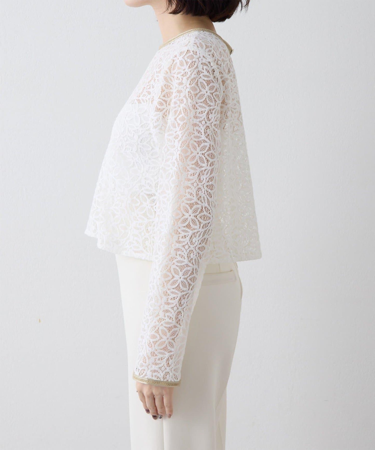 【THE PAUSE】植物花卉蕾絲襯衫