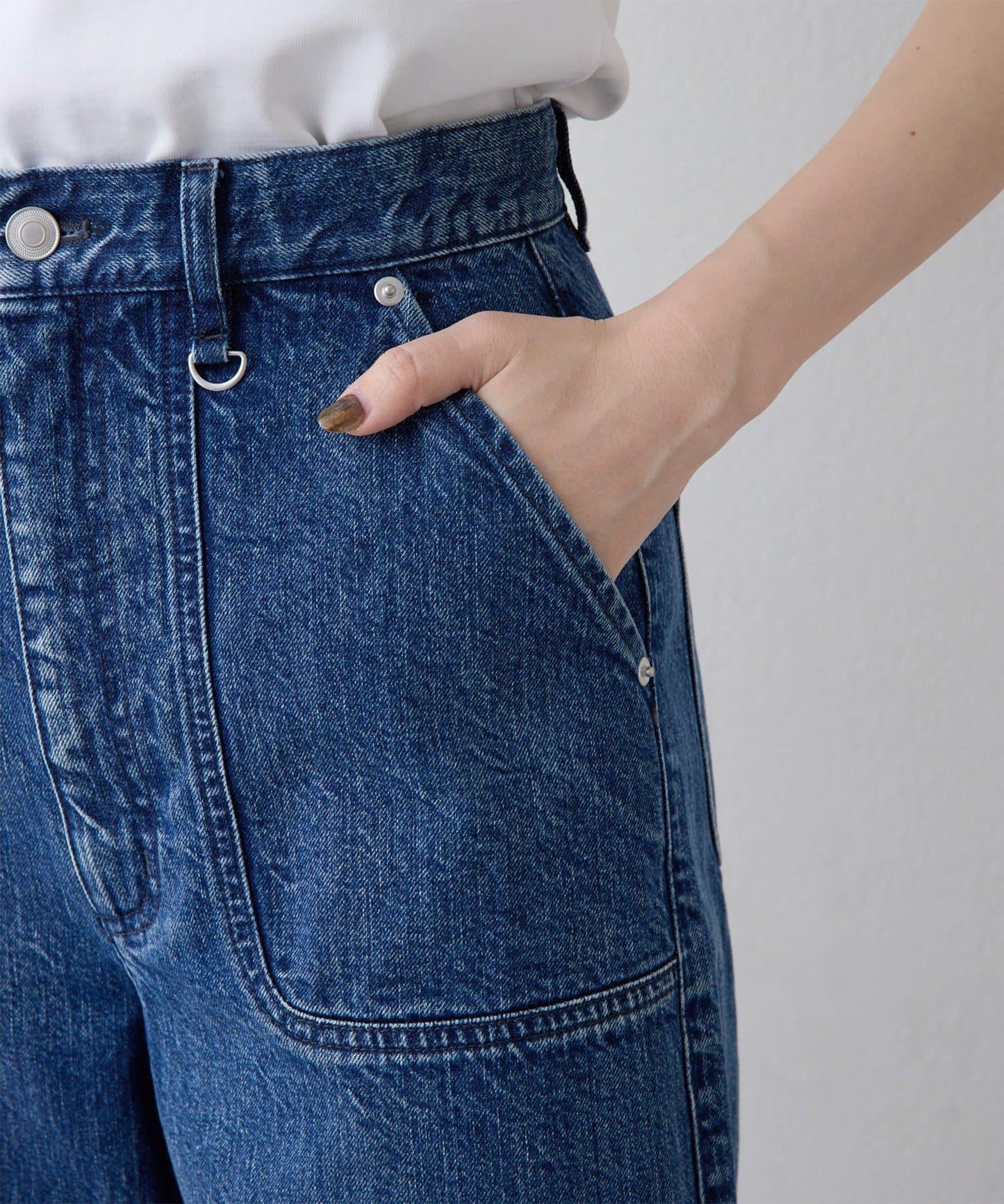 【THE PAUSE】牛仔工裝褲