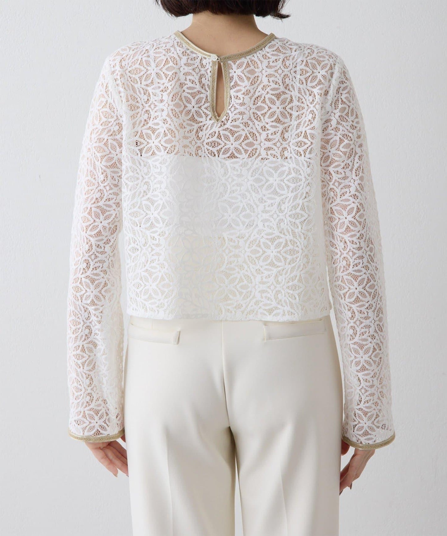 【THE PAUSE】植物花卉蕾絲襯衫