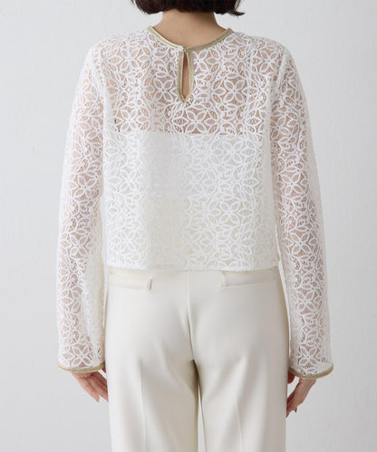 【THE PAUSE】植物花卉蕾絲襯衫