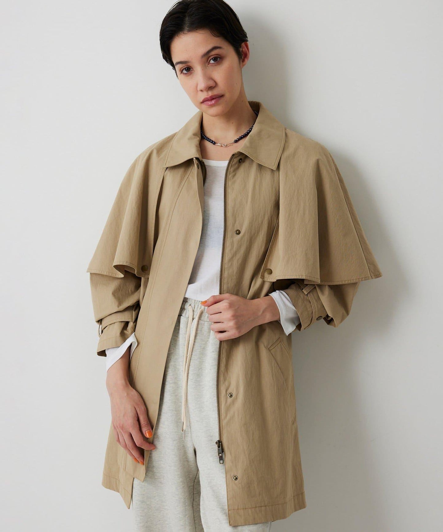 【THE PAUSE】斗篷大衣