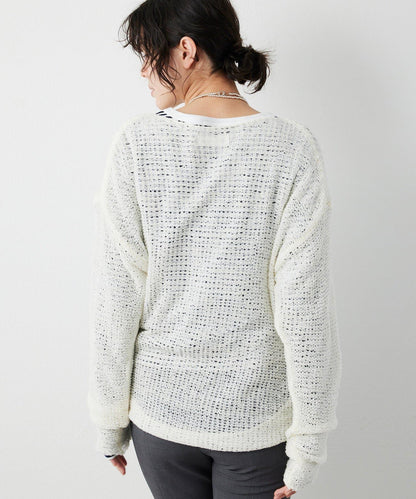 【THE PAUSE】網眼套頭衫