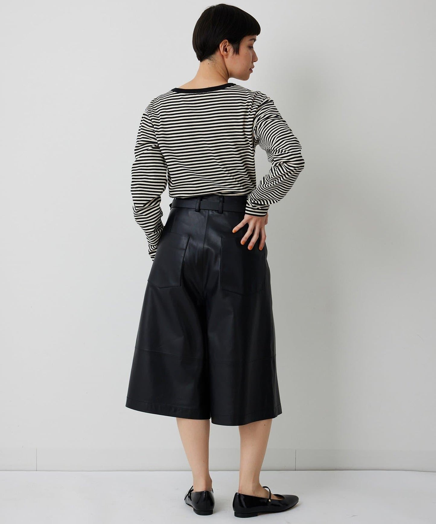 【THE PAUSE】條紋長袖T恤