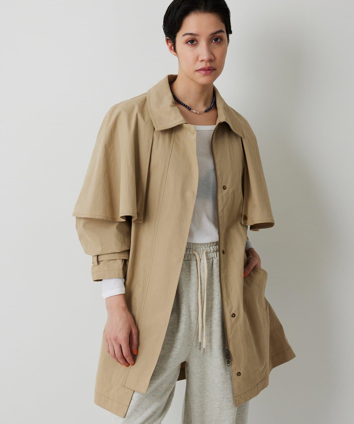 【THE PAUSE】斗篷大衣