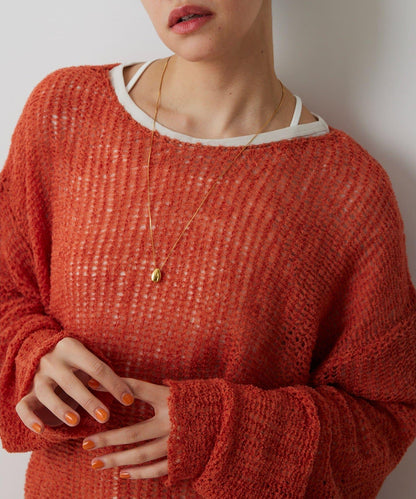 【THE PAUSE】網眼套頭衫