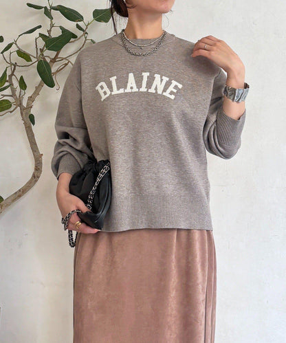 Logo針織衛衣套頭衫