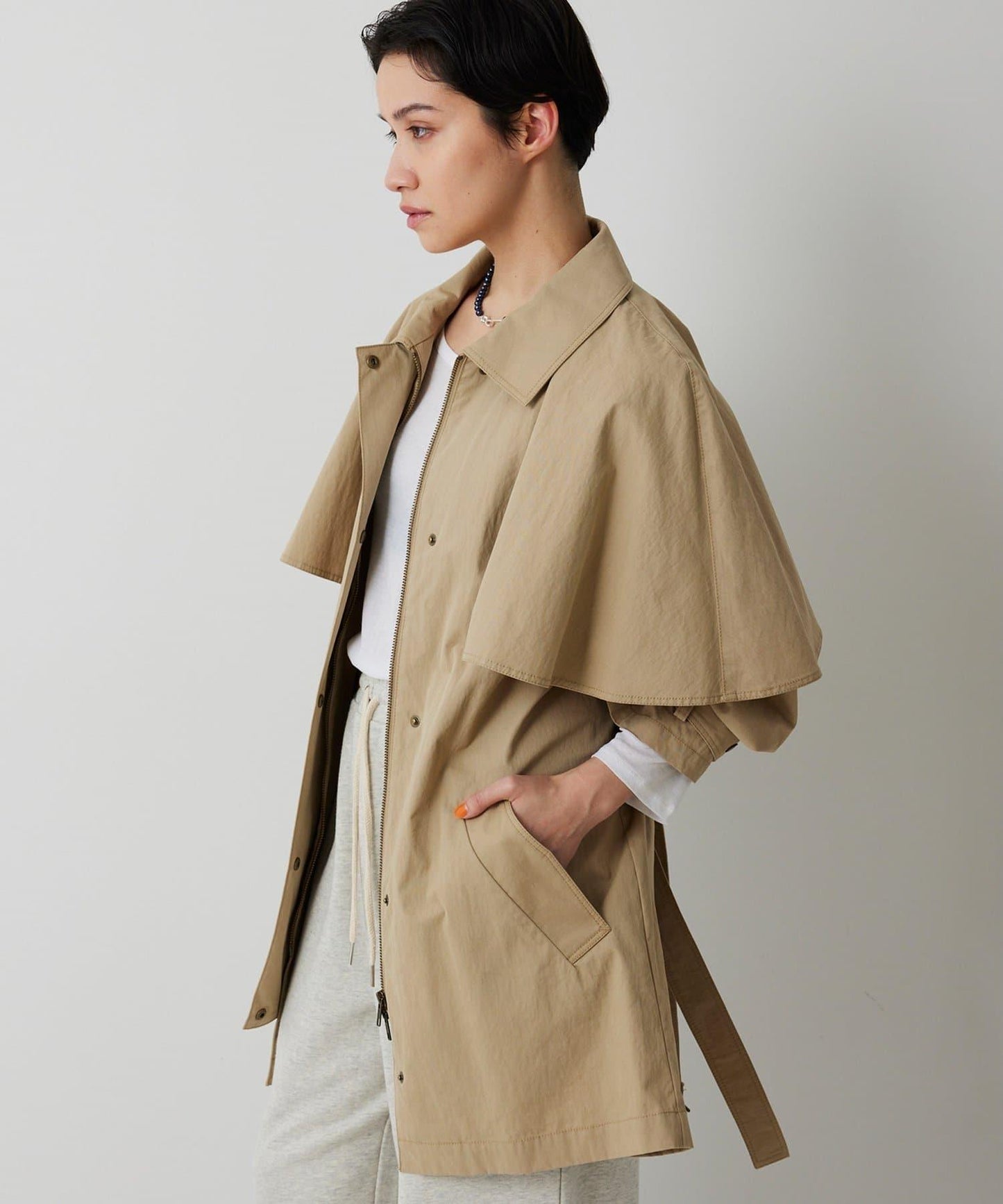 【THE PAUSE】斗篷大衣